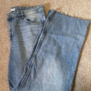 Mango Mid-Rise Wide Leg Jeans - 12